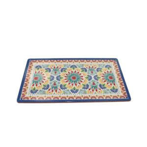 Alternative view of APS Arabesque Melamine GN 1/3 Tray L32.5xW17.6xH2cm, Terracotta Blue