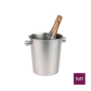 APS Stainless Steel Wine Cooler With Hollow Handles Dia19xH20.5cm, 4L