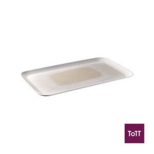 APS Blush Melamine GN 1/1 Tray L53xW32.5xH2.5cm, White/Beige