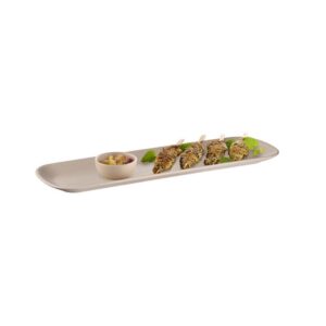 APS Nero Melamine GN 2/4 Tray L53xW16.2xH2.5cm, Beige