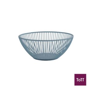 APS Svart Metal Round Basket Ø20xH8cm, Dream Blue