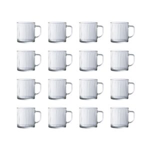 Luminarc Vicy Line T Set of 12 Tempered Coffee Mug Ø12.45xH10cm, 500ml-16 3/oz