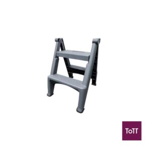 Vicando Two-Step Folding Stepstool W49xH58cm, Grey