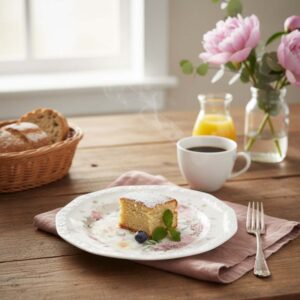 Alternative view of Rosenthal Maria Porcelain Round Plate Ø17.4xH1.7cm, Pink Rose