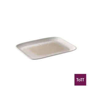 APS Blush Melamine GN 1/2 Tray L32.5xW26.5xH2.5cm, White/Beige, Blush