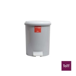 Keep In Round Pedal Bin With Inner Bucket Ø32xH42.5cm, 21L, Grey, Keep In