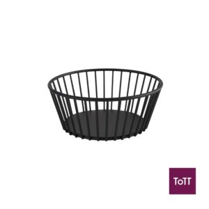 APS Urban Metal Round Basket Ø17xH7cm, Black
