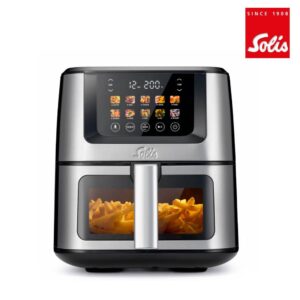 Solis Air Fry & Dry XL | 7.5L Digital Air Fryer & Dehydrator | 10 Cooking Programs | Viewing Window | PFAS Free |