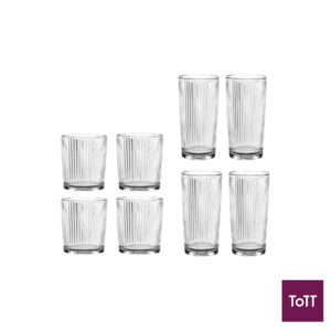 Nachtmann Lead Free Crystal 8 Pc Set Of 4x Tumbler Ø8.6xH9.7cm, 370ml, 4x Longdrink Ø7.6xH14.9cm, 395ml, Aperitivo Nachtmann Lead Free Crystal 8 Pc Set Of 4x Tumbler Ø8.6xH9.7cm, 370ml, 4x Longdrink Ø7.6xH14.9cm, 395ml, Aperitivo