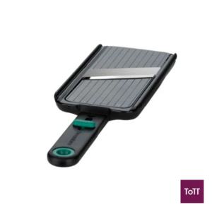 Dreamfarm Stainless Steeland ABS Mandoline With Flexible Finger Guard L29xW9xH2.5cm, Nocutu