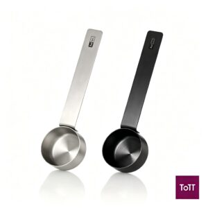 AdHoc Moro Stainless Steel Coffee Measure, L24 x W4 x H2.2cm, Stainless Steel / Black AdHoc Moro Stainless Steel Coffee Measure, L24 x W4 x H2.2cm, Stainless Steel / Black
