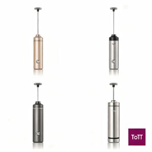 AdHoc Moro Electric Milk & Sauce Frother, Ø3.2 x H20.8cm, Silver / Dark Grey / Light Grey / Light Copper AdHoc Moro Electric Milk & Sauce Frother, Ø3.2 x H20.8cm, Silver / Dark Grey / Light Grey / Light Copper